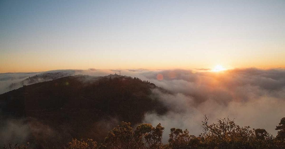 Manitoba landscape with a winding river through green farmland and a clear sky