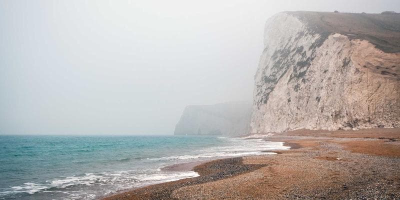 Snowy Canadian street scene with people dressed in warm winter clothing