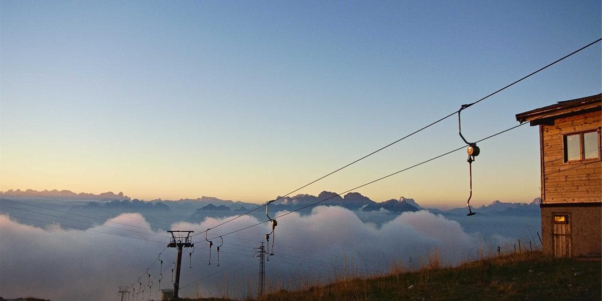 Brandon Manitoba downtown streetscape with Assiniboine River valley