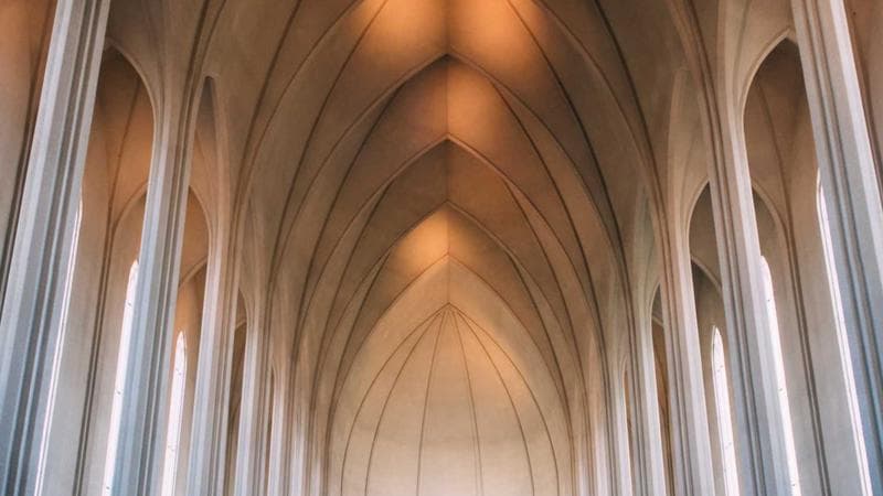 Snowy Canadian street scene in winter with people dressed warmly