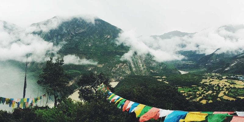 Lake and mountain scenery in Northern Ontario
